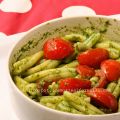 Pasta al pesto di rucola e pomodorini