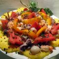 Insalata di molluschi e gamberi con frutta[...]