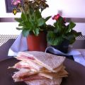 Quesadilla con prosciutto cotto e formaggio