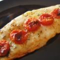 Filetti di gallinella al forno con pomodorini