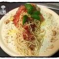 Spaghetti al pesto 