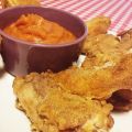 Alette croccanti con salsa bbq alla zucca