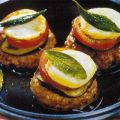 Hamburger con melanzane e caprino