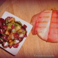 Tomino alla piastra con insalatina agrodolce