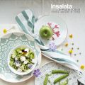 Insalata di piselli crudi, mela verde e feta