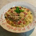 Risotto zucchine e pancetta
