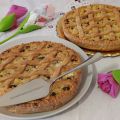 Pastiera di grano con gocce di cioccolato