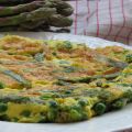 Frittata asparagi, piselli e Asiago