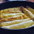 Crepes con cotto e mozzarella