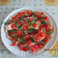 petto di tacchino con pomodorini e rucola