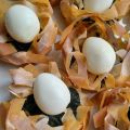 Nidi di fillo con uova e spinaci