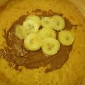 Portafogli di crépes con babane e cioccolato