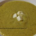 Vellutata di zucchini, zucca, porri e taleggio