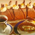 Rotolo al cioccolato e mandarino.
