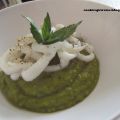 Calamari su crema di piselli e menta!