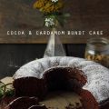 Ciambella al cacao e cardamomo verde
