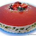 Mousse di fragole con cuore di cremino