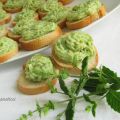 Crostini con crema di zucchine