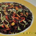 Risotto nero ai peperoni