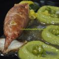 Calamari ripieni e piselli