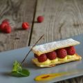 Foglie di strudel con lamponi, crema alla[...]