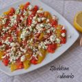 Peperoni arrosto con feta e mandorle