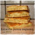 Focaccia (senza impasto) con pesto