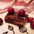 Cheesecake-Brownie al cioccolato e ciliegie