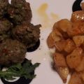 Polpette alla rucola con Patate alla paprika