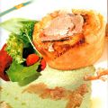 Tortini di Trentingrana su salsa di spinaci