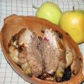 Galletto ripieno di mele e frutta secca