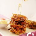 FRITTELLE DI PATATE GIALLE E VIOLA