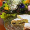 Bakewell tarte con lamponi e crema frangipane