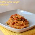 Spaghetti con sugo di verdure