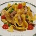 Pappardelle con funghi porcini, piselli e[...]