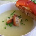 Vellutata di porri con crostini al burro e[...]