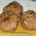 Polpette con yogurt e mandorle al vino bianco