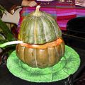 Zuppa di fagianella nella zucca