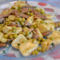 GNOCCHI DI PATATE, PISELLI E FUNGHI