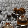 Gelatina di cachi e mousse al marron glacé