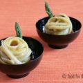 Mini carbonara di asparagi in finger-food
