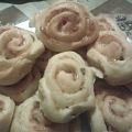 girelle di pan brioche al cotto e formaggio