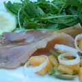 CARPACCIO DI TONNO AFFUMICATO E MELLONE 'E PANE
