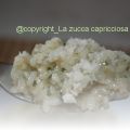 Risotto parmigiano con  pesto basilico e piselli