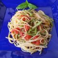 13. Spaghetti con fagiolini e pesto