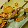 Uova di quaglia caramellate con mousse di foie[...]