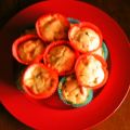 Muffins Scamorza, Pancetta affumicata e Piselli