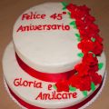 Torta 45 Anni Di Matrimonio