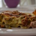 Lasagna carciofi , funghi e salsiccia