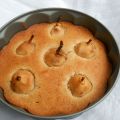 torta con pere e marzapane